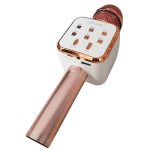 Microfon wireless pentru karaoke, boxa incorporata, bluetooth, NEXTLY, Radio FM, card SD/TF, USB, jack 3.5mm, pentru copii si adulti, roz - imagine 2
