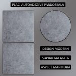 Set 54 x placi din PVC autoadezive pentru podea/perete NEXTLY, reutilizabile, waterproof, ajustabile, adeziv puternic, usor de montat, suprafata acoperire 5 mp, 30.5 x 30.5 cm, 1.5 mm grosime 7202-21 - imagine 2
