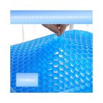 Perna ortopedica cu gel pentru scaune NEXTLY, Egg Sitter, ajuta la pastrarea posturii corecte a corpului, anti-durere, flexibila, respirabila, portabila, husa anti-aderenta inclusa - imagine 6