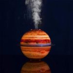 Umidificator de aer NEXTLY, cu difuzor aromaterapie forma de planeta Jupiter, iluminare ambientala RGB, pulverizare continua si intermitenta, capacitate 330ml - imagine 2