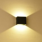 Set 2 aplice LED de perete pentru interior, NEXTLY, corp din aluminiu, 2 surse de lumina, lumina calda, 6W, 3000K, 10 x 9.5 x 5 cm, negru - imagine 15