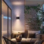 Aplica LED de perete, NEXTLY, 4 Leduri, lumina sus si jos, iluminat exterior si interior, 4W, 3000K, lumina calda, IP65, aluminiu, negru - imagine 6
