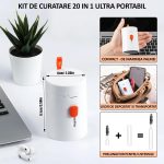 Kit multifunctional de curatare 20 in 1, NEXTLY, pentru casti, tastatura, telefon, laptop, camere foto, ecrane, dispozitive electronice - imagine 5