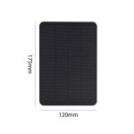 Mini panou solar pentru alimentare camere, incarcare telefon, 10W 5V, NEXTLY, cablu 3m, conector micro-usb si adaptor tip c inclus, 175x120 mm, negru - imagine 2
