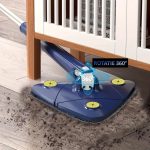 Mop multifunctional NEXTLY pentru suprafete uscate si ude, cap triunghiular rotativ 360°, stergator pentru geamuri, podele, pereti, mobila, laveta microfibre, maner telescopic, ajustabil - imagine 12