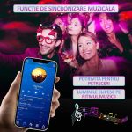 Banda led RGB 5050 NEXTLY, 5 metri, aplicatie telefon, adeziva, IP 20 interior, telecomanda, timer, mod muzica, luminozitate reglabila, iluminare ambientala, pentru tv, pc, mobila, pereti - imagine 3