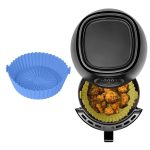 Forma din silicon NEXTLY pentru AirFryer, microunde, cuptor, tigai, reutilizabila, usor de spalat, albastru - imagine 8