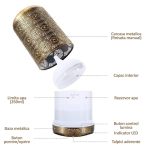 Difuzor de aromaterapie / umidificator cu ultrasunete, NEXTLY, portabil, silentios, capacitate 250ml, 7 culori LED pentru iluminare ambientala, 4 setari de timp, bronz - imagine 5