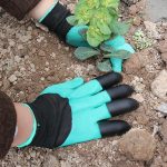Manusi de protectie pentru gradinarit cu gheare NEXTLY, pentru sapat, plantat, plivit, anti-taiere, waterproof, material respirabil, universale, verde-negru - imagine 9