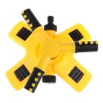 Aspersor rotativ pentru gradina NEXTLY, sistem de irigare cu 3 capete pentru gazon si plante, 2 moduri de pulverizare, rotatie 360°, conectare multipla, galben - imagine 15