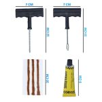 Kit vulcanizare pentru reparatie pana anvelope NEXTLY, 3 snururi vulcanizare, 2 unelte otel inoxidabil, adeziv cauciuc - imagine 7