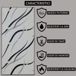 Tapet autoadeziv imitatie marmura NEXTLY, waterproof, ajustabil, adeziv puternic, usor de montat, suprafata acoperire 0.18 mp, 30x60 cm, 2mm grosime, 1 bucata PH002 - imagine 3