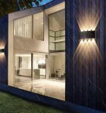 Aplica LED de perete, NEXTLY, 8 Leduri, lumina sus si jos, iluminat exterior si interior, 8W, 3000K, lumina calda, IP65, aluminiu, negru - imagine 11