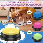 Set 4 butoane dresaj caini NEXTLY, inregistrare voce, personalizabile, dezvoltarea abilitatii de comunicare, interactiune personalizata si antrenament interactiv cu animalele de companie - imagine 5