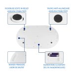 Cantar electronic digital pentru bebelusi, NEXTLY, 3 unitati de masura, functie tara, suprafata concava, capacitate maxima 20kg, precizie de cantarire 0.01kg, alb - imagine 7