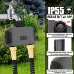 Programator smart automat pentru irigatii/udare WiFi, NEXTLY, control prin aplicatie, automat sau manual, doua zone, racord 3/4 si adaptoare1/2, functionare cu baterii, negru - imagine 11