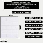 Set 100 x tapet autoadeziv 3D NEXTLY, design caramida, pentru perete sau tavan, waterproof, ajustabil, adeziv puternic, usor de montat, suprafata acoperire 13.26 mp, 34x39 cm, alb, cod 1 - imagine 4