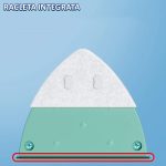 Stergator geam cu magnet NEXTLY, racleta, curata simultan ambele parti ale geamului, potrivit pentru sticla cu grosimea de 15-26mm, magnet foarte puternic, piese de schimb incluse, albastru - imagine 5