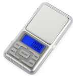 Mini cantar digital de buzunar pentru bijuterii, NEXTLY, capacitate 500g, precizie 0.01, argintiu