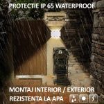 Aplica LED de perete, NEXTLY, 6 Leduri, lumina sus si jos, iluminat exterior si interior, 6W, 3000K, lumina calda, IP65, aluminiu, alb - imagine 6