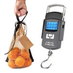 Cantar digital de mana cu carlig, NEXTLY, afisaj digital, 4 unitati de masura, capacitate 50kg, negru - imagine 13
