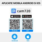 Camera dubla de supraveghere WiFi 5G, NEXTLY, pentru interior, rotatie 355°, inclinare 90°, detectare miscare si sunet, night-vision color, 5MP, suport card SD 64GB, buton apelare, functie urmarire pe - imagine 8