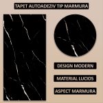 Set 50 x tapet autoadeziv imitatie marmura NEXTLY, waterproof, ajustabil, adeziv puternic, usor de montat, suprafata acoperire 9 mp, 30x60 cm, 2mm grosime P8809 - imagine 2