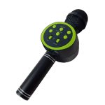 Microfon wireless pentru karaoke, NEXTLY, boxa bluetooth incorporata, efecte de schimbare a vocii, redare muzica, usb, card sd, mufa jack 3.5mm, incarcare micro-usb, v11, maner metalic, negru - imagine 2