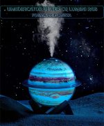 Umidificator de aer NEXTLY, cu difuzor aromaterapie forma de planeta Jupiter, iluminare ambientala RGB, pulverizare continua si intermitenta, capacitate 330ml - imagine 3