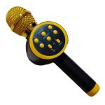 Microfon wireless pentru karaoke, NEXTLY, boxa bluetooth incorporata, efecte de schimbare a vocii, redare muzica, usb, card sd, mufa jack 3.5mm, incarcare micro-usb, negru-auriu, v11 - imagine 5