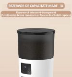 Hranitor automat pentru caini si pisici, NEXTLY, WiFi, Camera video FullHD, capacitate 3L, aplicatie telefon Smart Life, sunet hranire, programabil, control de la distanta, alimentare dubla, functii m - imagine 9