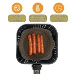 Forma din silicon NEXTLY pentru AirFryer, microunde, cuptor, tigai, reutilizabila, usor de spalat, maro - imagine 3