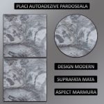 Set 24 x placi din PVC autoadezive pentru podea/perete NEXTLY, reutilizabile, waterproof, ajustabile, adeziv puternic, usor de montat, suprafata acoperire 5 mp, 45.6 x 45.6 cm, 1.5 mm grosime 7503-6 - imagine 2