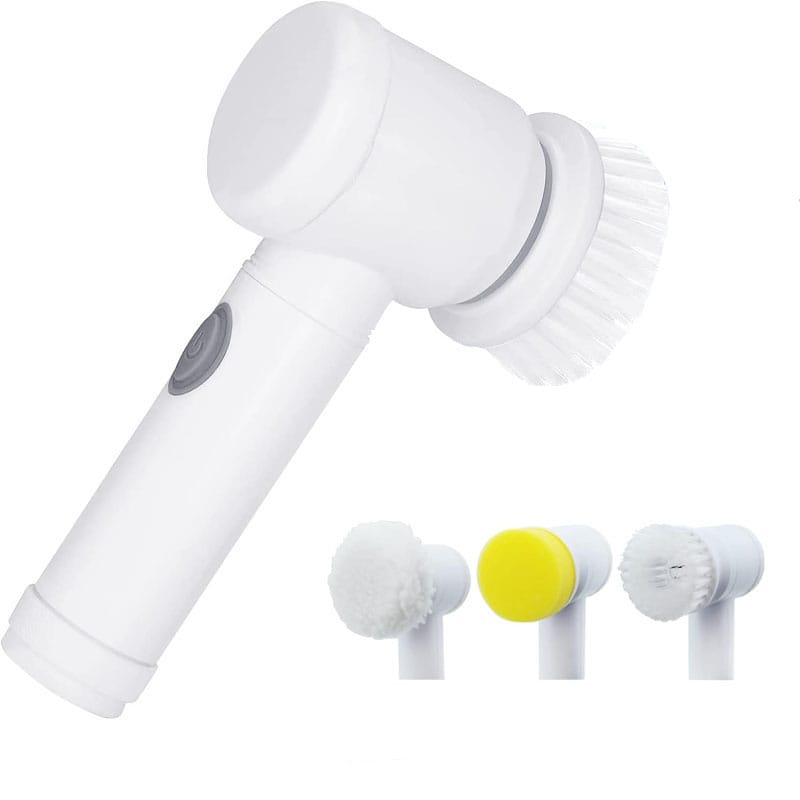 5d1b097d3e0790efe8ca3f7dab2ade73-1.jpg Perie electrica pentru curatare NEXTLY, multifunctionala, 3 capete interschimbabile, incarcare USB, IPX5, suport agatare, alb - imagine 1