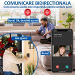 Sonerie wireless cu camera video, NEXTLY, rezolutie video HD 720p, vedere nocturna, microfon bidirectional, apel vocal si video, control prin aplicatie, 19 melodii, autonomie mare, distanta 30-50M int - imagine 3