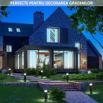 Set 2 lampi solare de exterior pentru gradina cu tarus, NEXTLY, iluminare ambientala, pentru decorarea gradinilor, curtilor, aleilor, lumina alba rece, 38x6 cm, patrate, negru - imagine 4