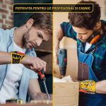 Manson magnetic pentru sustinere cuie, suruburi, piulite, biti, burghie NEXTLY, bratara cu 9 magneti puternici pentru unelte metalice, 4 buzunare pentru obiecte nemetalice, marime ajustabila, potrivit - imagine 5