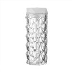 Difuzor de aromaterapie cu iluminare ambientala, NEXTLY, forma veioza, imitatie cristal, lumina ambientala alba rece/calda/neutra, 2 trepte de intensitate, 2 moduri de abur, capacitate 900ml