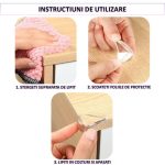 Set 16 protectii pentru colturi din silicon NEXTLY, pentru mobila, masa, dulap, geam, birou, pat, protectie pentru copii, adeziv - imagine 4
