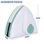 Stergator geam cu magnet NEXTLY, racleta, curata simultan ambele parti ale geamului, potrivit pentru sticla cu grosimea de 15-26mm, magnet foarte puternic, piese de schimb incluse, albastru - imagine 10