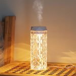 Difuzor de aromaterapie cu iluminare ambientala, NEXTLY, forma veioza, imitatie cristal, lumina ambientala alba rece/calda/neutra, 2 trepte de intensitate, 2 moduri de abur, capacitate 900ml - imagine 2