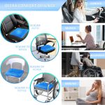 Perna ortopedica cu gel pentru scaune NEXTLY, Egg Sitter, ajuta la pastrarea posturii corecte a corpului, anti-durere, flexibila, respirabila, portabila, husa anti-aderenta inclusa - imagine 4