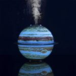 Umidificator de aer NEXTLY, cu difuzor aromaterapie forma de planeta Jupiter, iluminare ambientala RGB, pulverizare continua si intermitenta, capacitate 330ml - imagine 8
