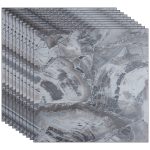 Set 24 x placi din PVC autoadezive pentru podea/perete NEXTLY, reutilizabile, waterproof, ajustabile, adeziv puternic, usor de montat, suprafata acoperire 5 mp, 45.6 x 45.6 cm, 1.5 mm grosime 7503-6