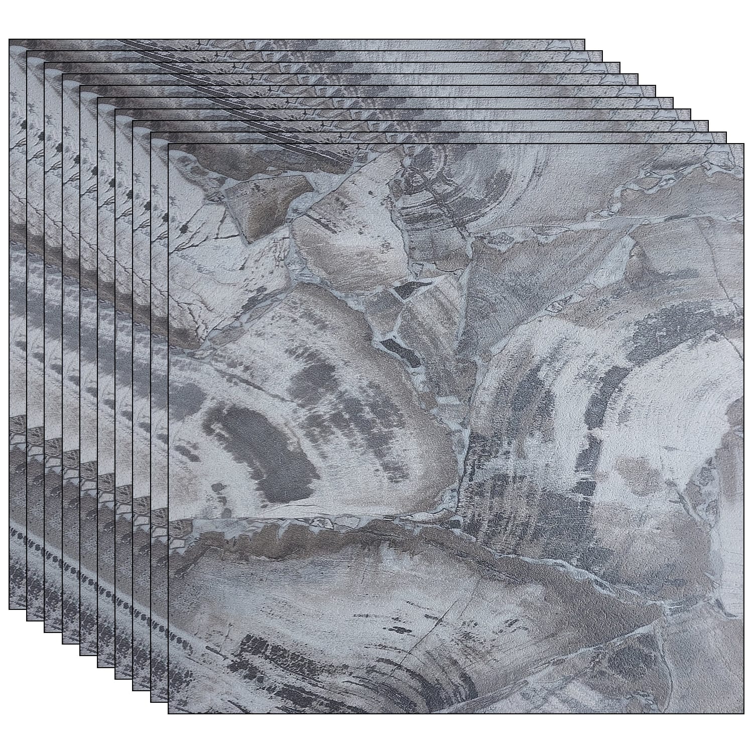 728c995dd5fba8eb83e66ebc4e8eb98e.jpg Set 24 x placi din PVC autoadezive pentru podea/perete NEXTLY, reutilizabile, waterproof, ajustabile, adeziv puternic, usor de montat, suprafata acoperire 5 mp, 45.6 x 45.6 cm, 1.5 mm grosime 7503-6 - imagine 1