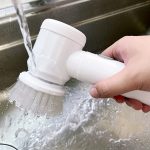 Perie electrica pentru curatare NEXTLY, multifunctionala, 3 capete interschimbabile, incarcare USB, IPX5, suport agatare, alb - imagine 13