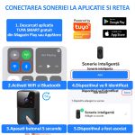 Sonerie wireless cu camera video, NEXTLY, rezolutie video HD 720p, vedere nocturna, microfon bidirectional, apel vocal si video, control prin aplicatie, 19 melodii, autonomie mare, distanta 30-50M int - imagine 8