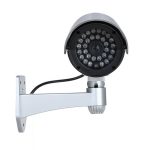 Set 2 x camera de supraveghere falsa NEXTLY pentru exterior/interior, led rosu intermitent, rotire 360°/90°, waterproof, baterii AA, argintiu - imagine 5