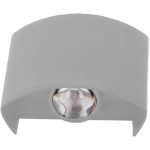 Aplica LED de perete, NEXTLY, 2 Leduri, lumina sus si jos, iluminat exterior si interior, 2W, 3000K, lumina calda, IP65, aluminiu, alb - imagine 3