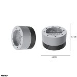 Set 8 picioruse antiderapante NEXTLY pentru masina de spalat, uscator de rufe, frigider, mobilier, protectie anti-vibratii, anti-zgomot, capacitate portanta mare, rotunde, gri/negru - imagine 6